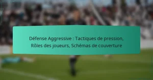 Défense Aggressive : Tactiques de pression, Rôles des joueurs, Schémas de couverture