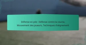 Défense en pile : Défense contre la course, Mouvement des joueurs, Techniques d’alignement