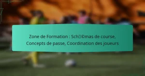 Zone de Formation : Schémas de course, Concepts de passe, Coordination des joueurs